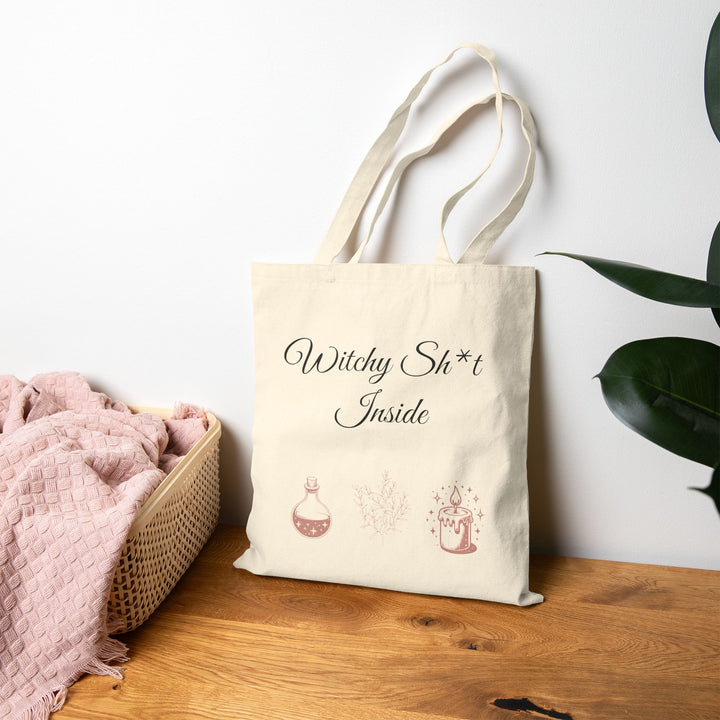 Witchy Sh*t Inside — Reversible Spell Tote Bag (Double-Sided Design)