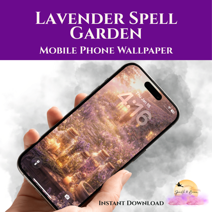 Lavender Spell Garden | Mobile Phone Wallpaper