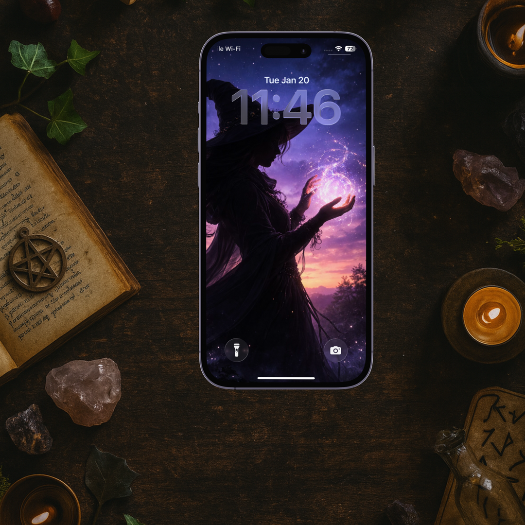 The Witch's Blue Hour | Mobile Phone Wallpaper