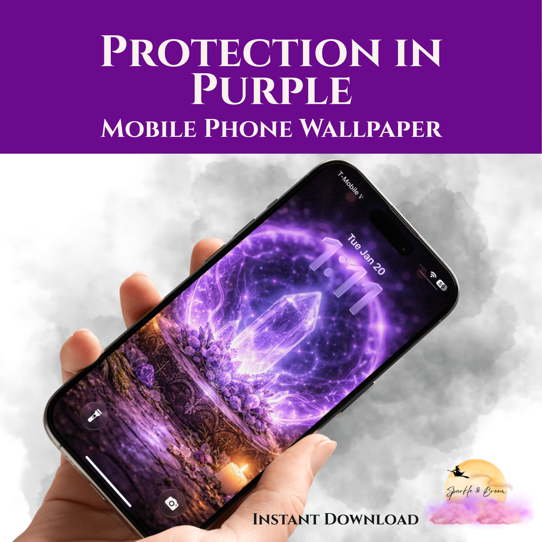 Protection in Purple | Mobile Phone Wallpaper