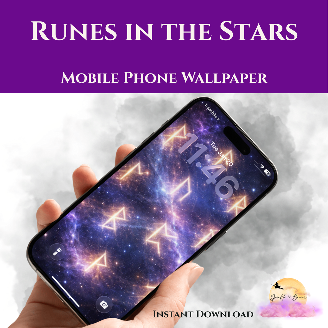 Runes in the Stars | Mobile Phone Wallpaper