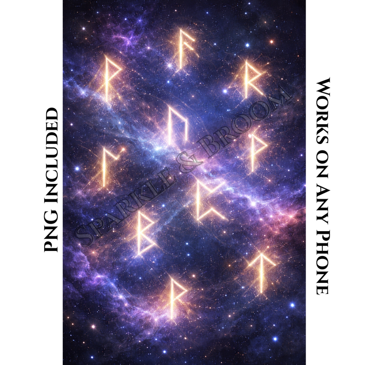 Runes in the Stars | Mobile Phone Wallpaper