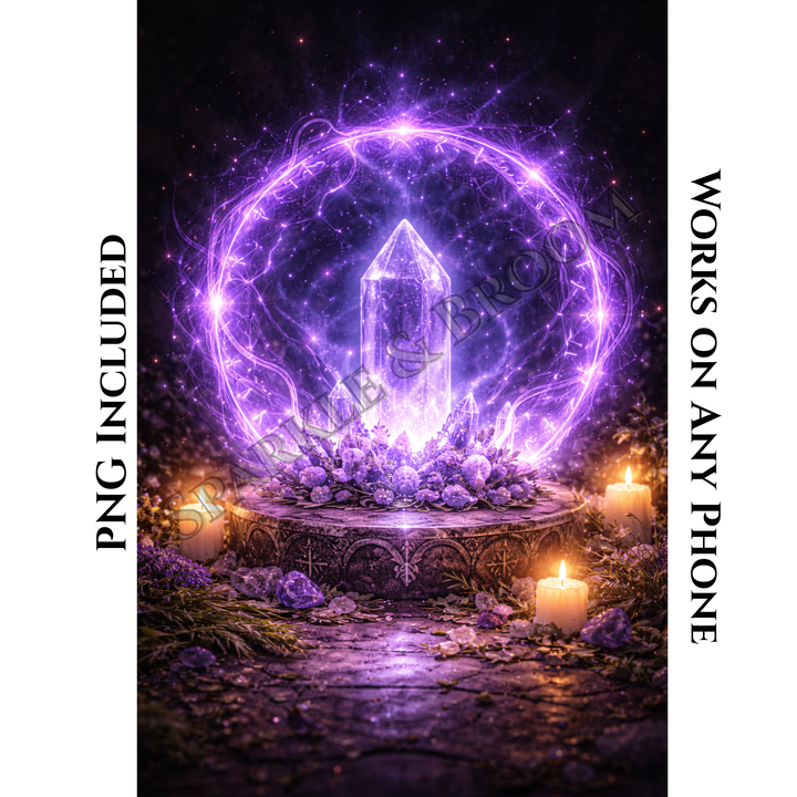 Protection in Purple | Mobile Phone Wallpaper