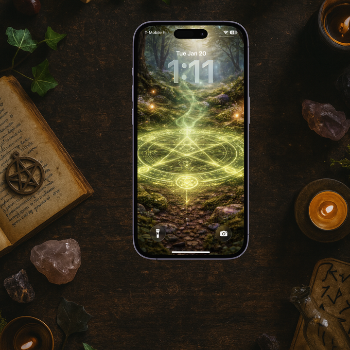 The Green Circle | Mobile Phone Wallpaper