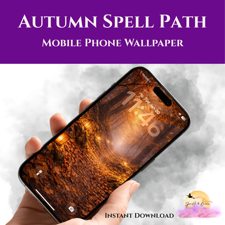 Autumn Spell Path | Mobile Phone Wallpaper