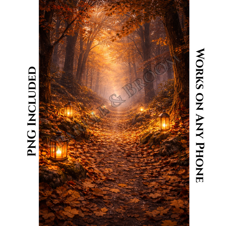 Autumn Spell Path | Mobile Phone Wallpaper