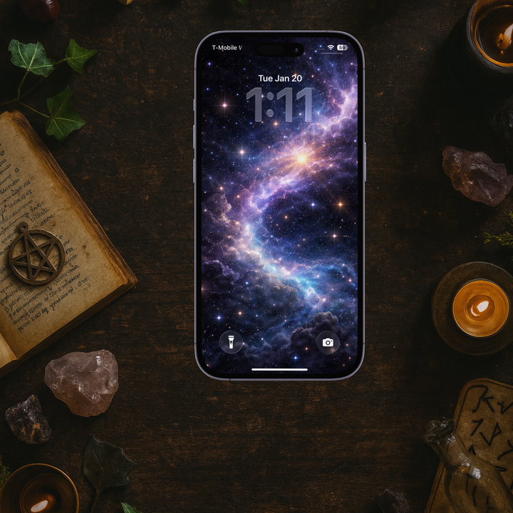 Black Star Magic | Mobile Phone Wallpaper