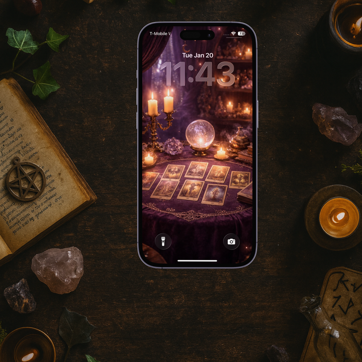 The Quiet Tarot Room | Mobile Phone Wallpaper