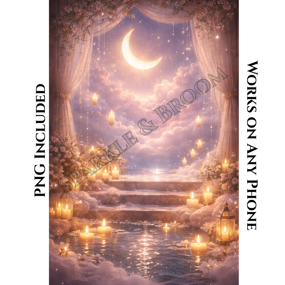 Moonbound Sanctuary | Mobile Phone Wallpaper