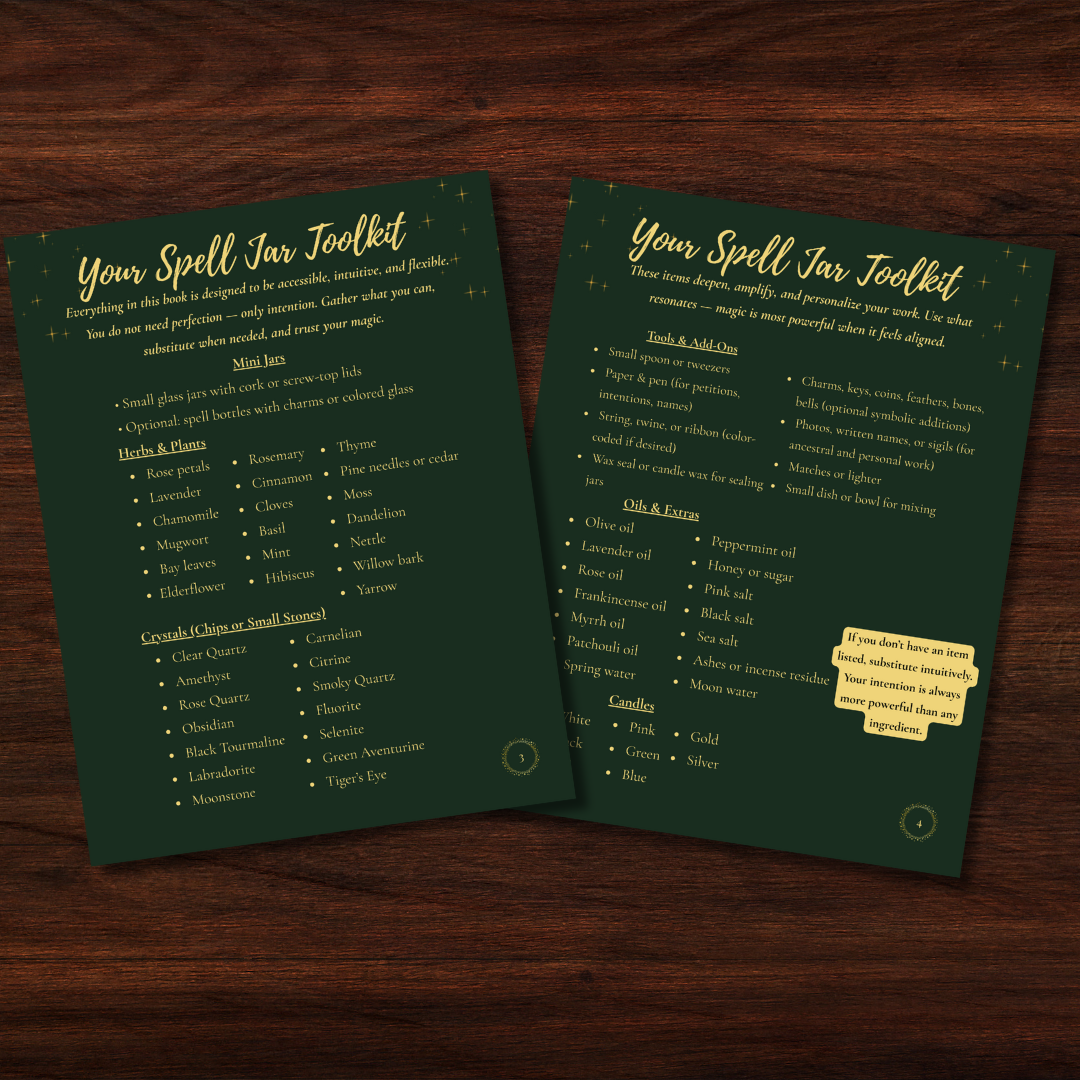 Witchy Jar Magic Volume 2 - Spell Jar Recipe Book