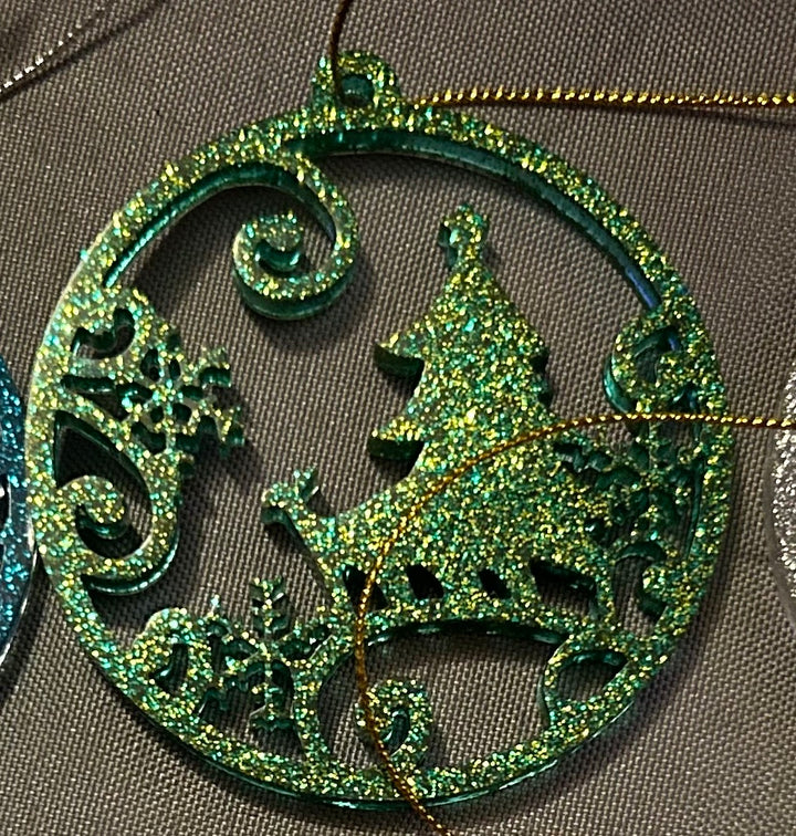 Reindeer & Tree Ornament