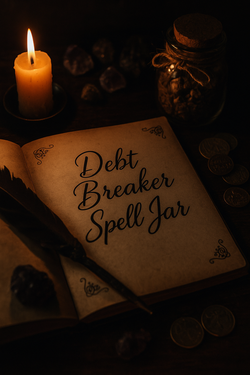 Debt Breaker Spell Jar — Release Debt & Clear Financial Blockages (Digital Download)