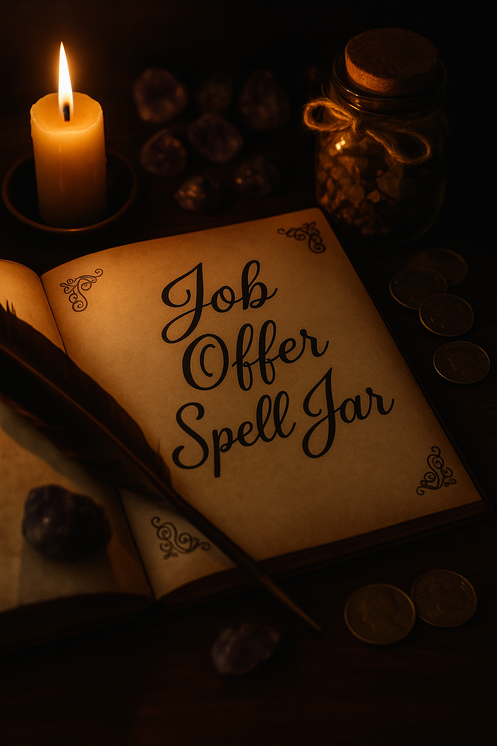 Job Offer Spell Jar — Manifest New Roles, Gigs & Opportunities (Digital Download)