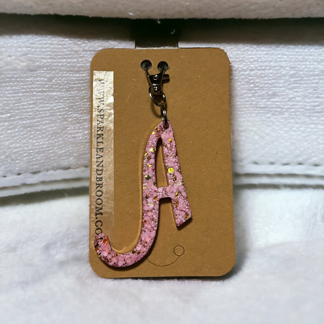 "A" Initial Keychain