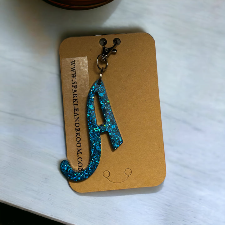 "A" Initial Keychain