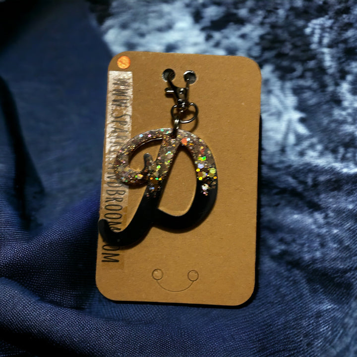 "D" Initial Keychain