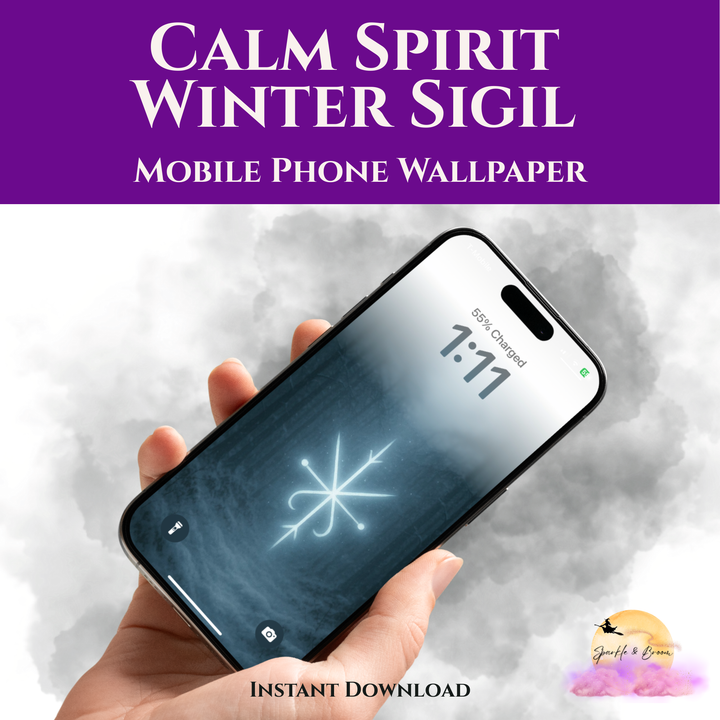 Calm Spirit Winter Sigil | Mobile Phone Wallpaper