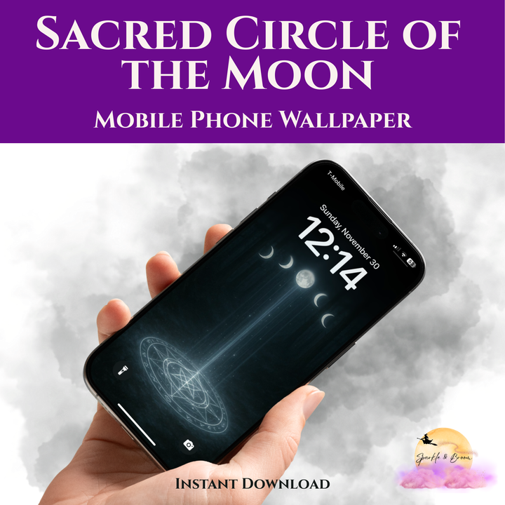 Sacred Circle of the Moon | Mobile Phone Wallpaper