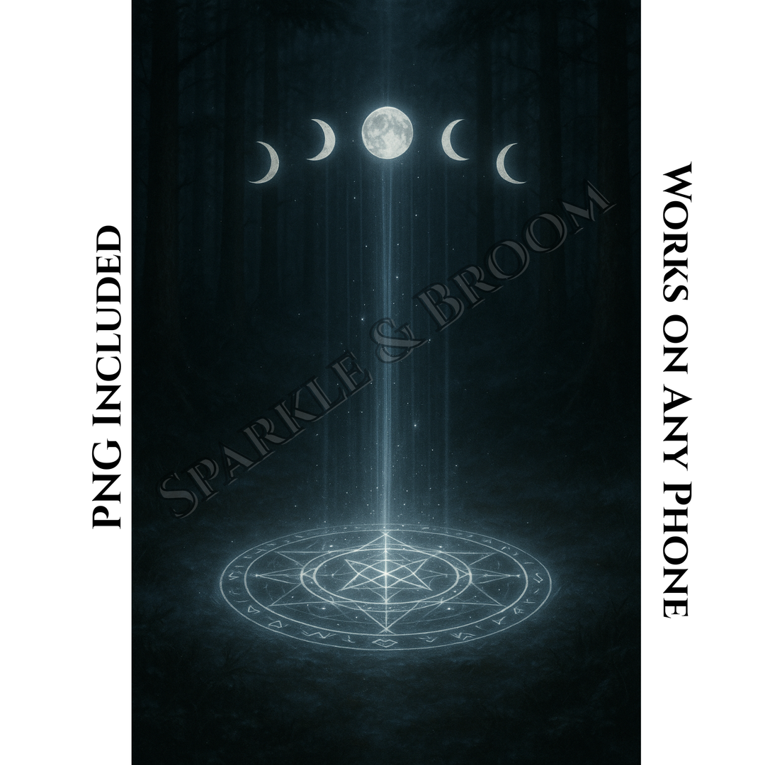 Sacred Circle of the Moon | Mobile Phone Wallpaper