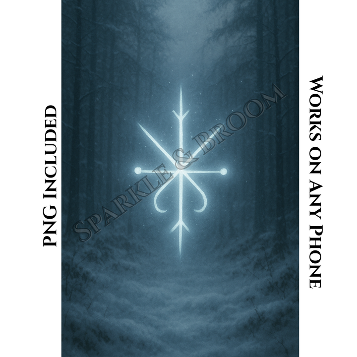Calm Spirit Winter Sigil | Mobile Phone Wallpaper