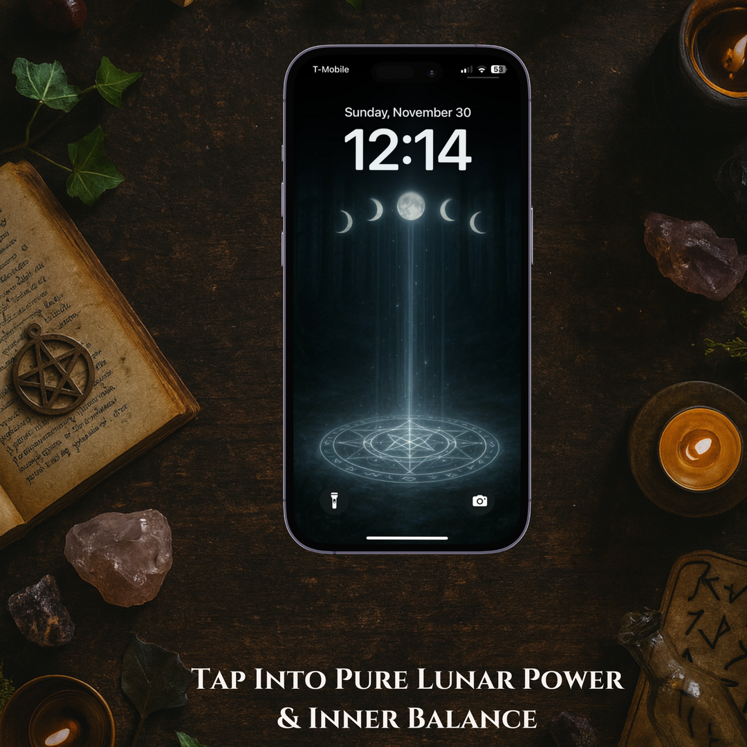 Sacred Circle of the Moon | Mobile Phone Wallpaper