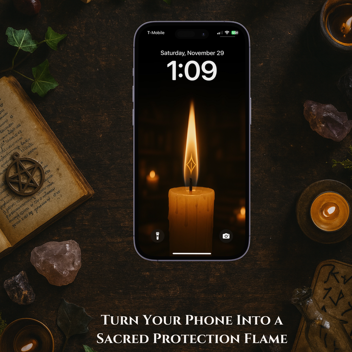 Protection Flame Candle | Mobile Phone Wallpaper