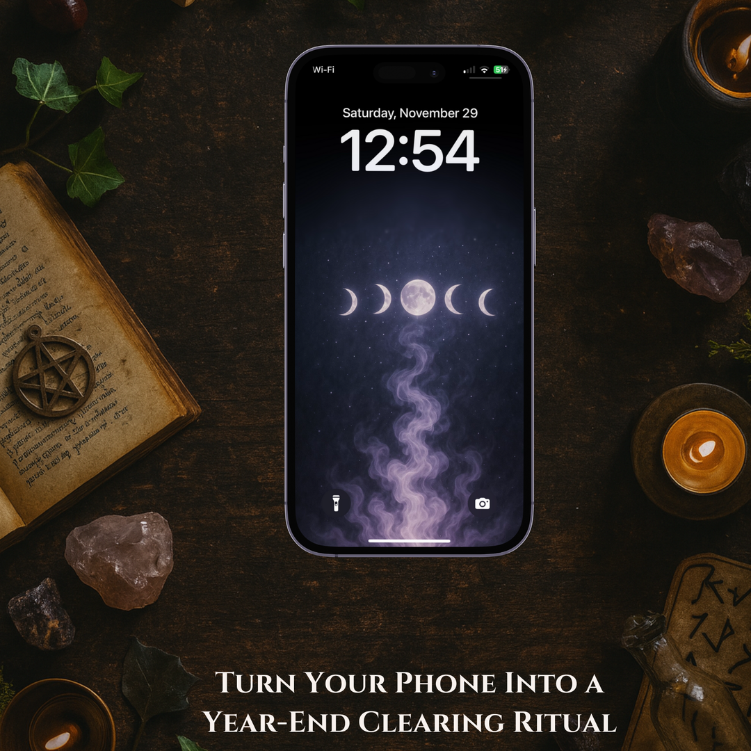 End-of-Year Energy Cleanse Purple | Mobile Phone Wallpaper