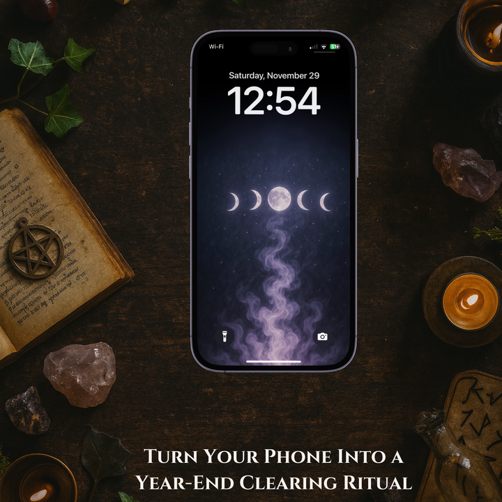 End-of-Year Energy Cleanse Purple | Mobile Phone Wallpaper