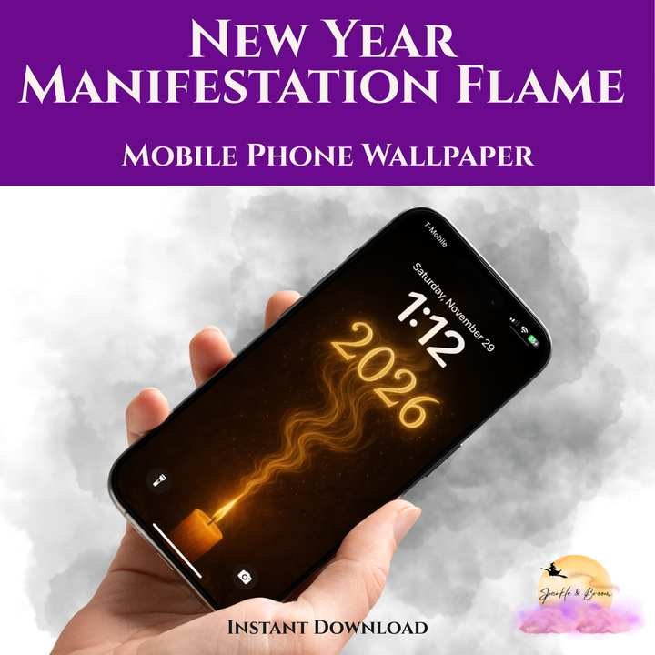 New Year Manifestation Flame | Mobile Phone Wallpaper