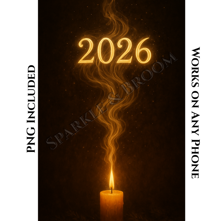 New Year Manifestation Flame | Mobile Phone Wallpaper