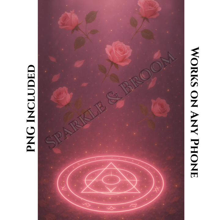 Self-Love Spell Circle | Mobile Phone Wallpaper