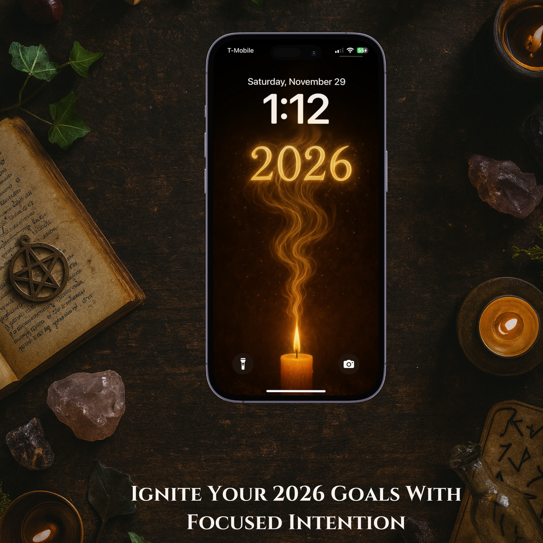 New Year Manifestation Flame | Mobile Phone Wallpaper