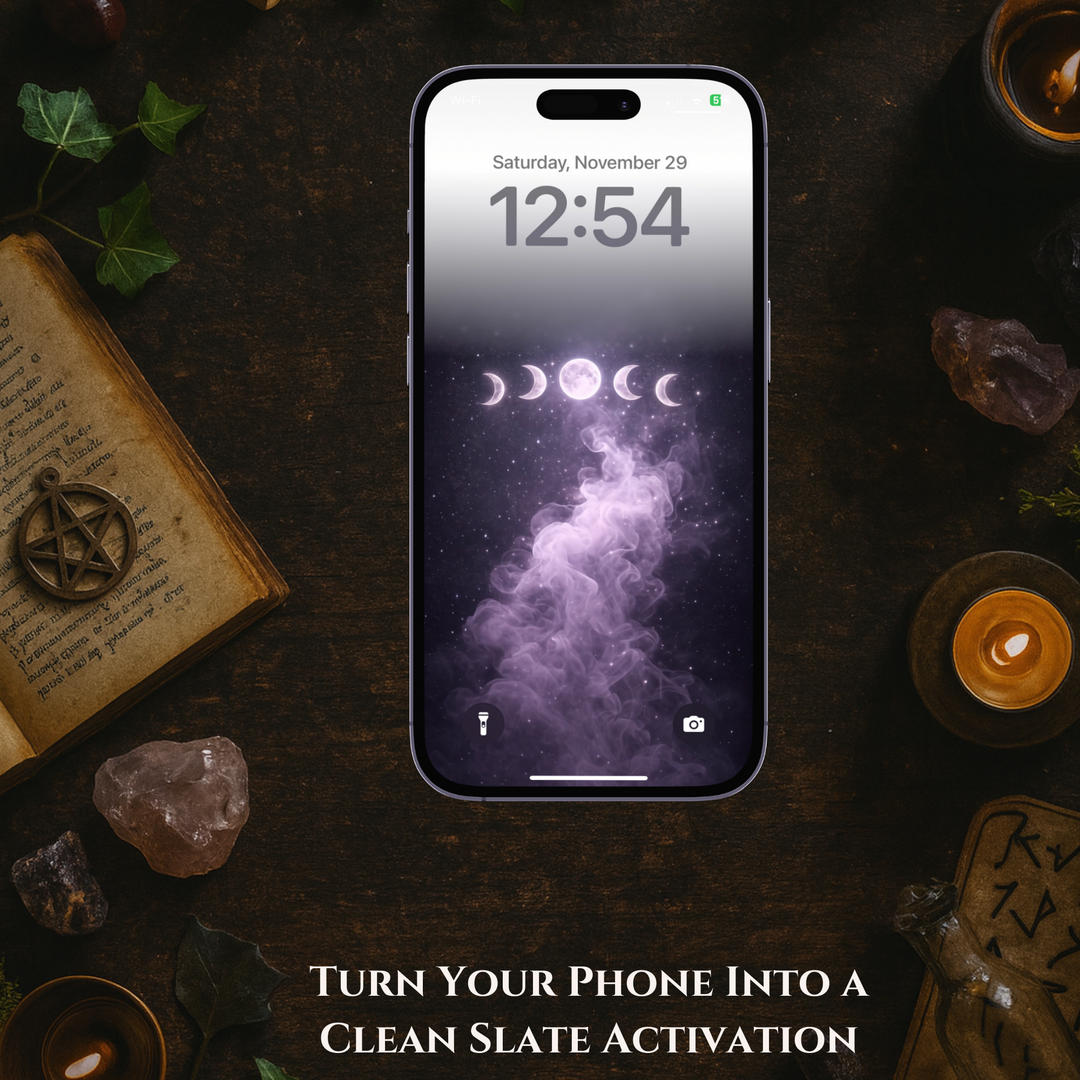 End-of-Year Energy Cleanse White | Mobile Phone Wallpaper