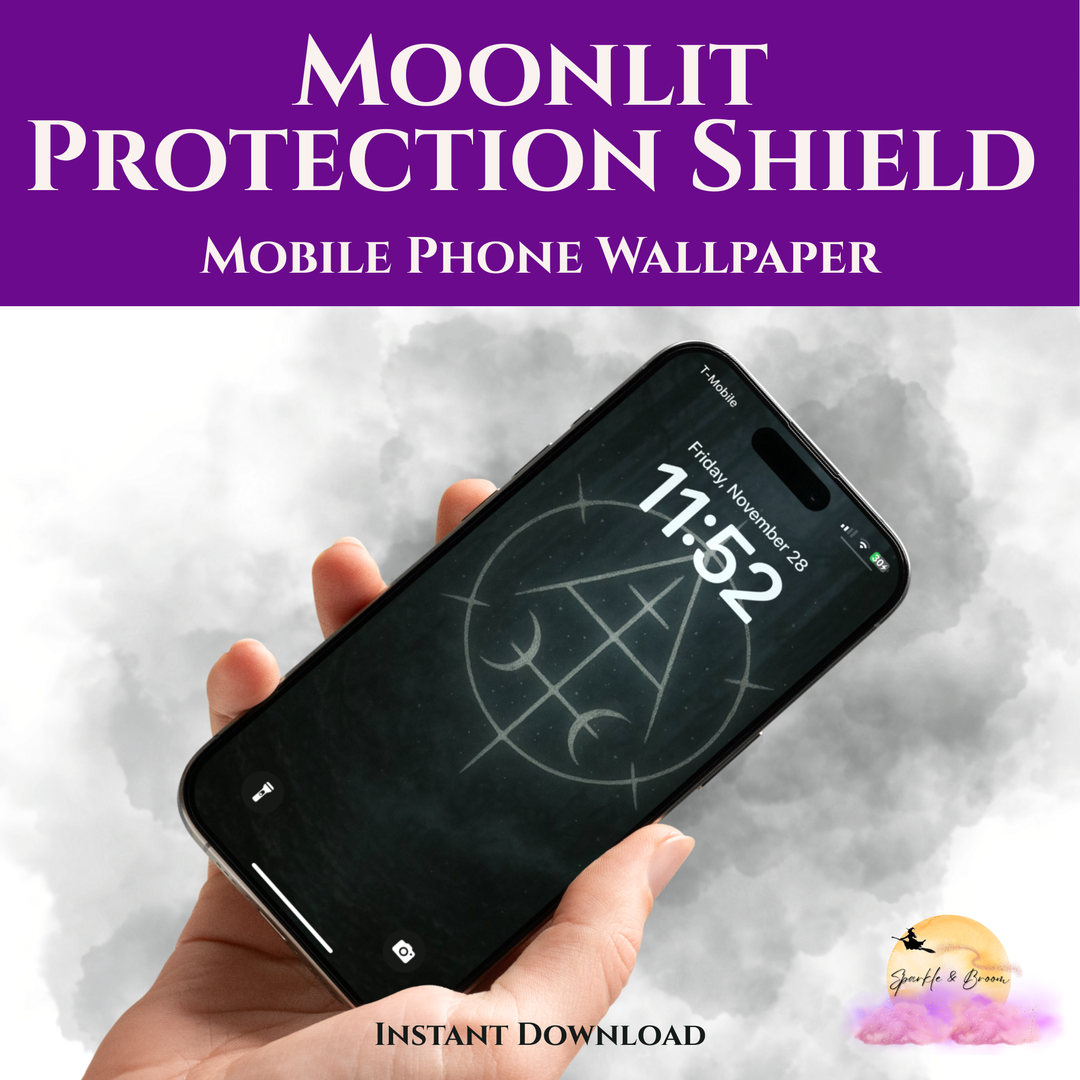 Moonlit Protection Shield | Mobile Phone Wallpaper