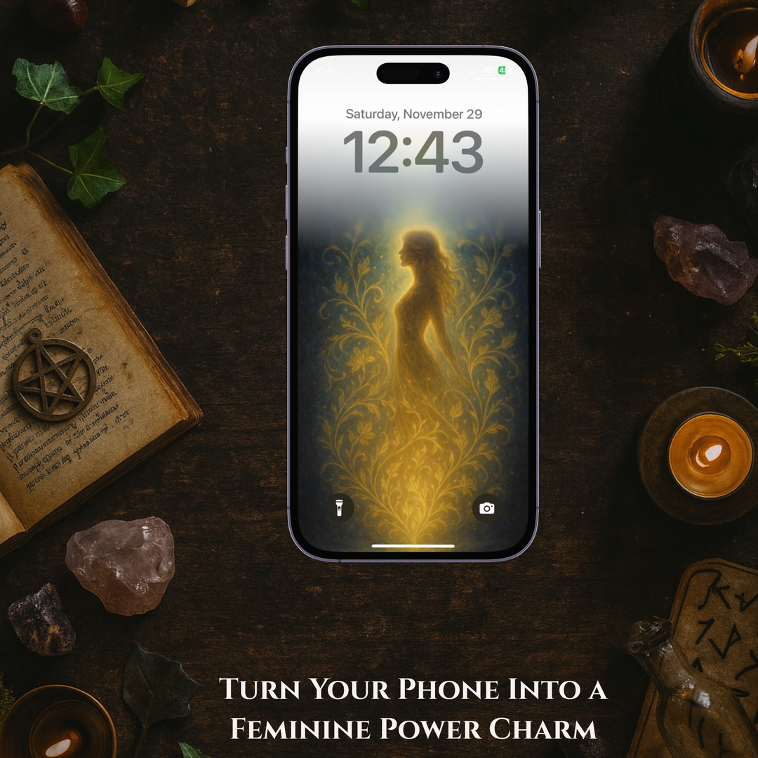 Divine Feminine Awakening | Mobile Phone Wallpaper