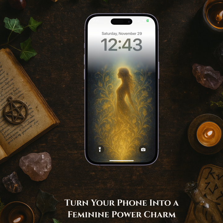 Divine Feminine Awakening | Mobile Phone Wallpaper