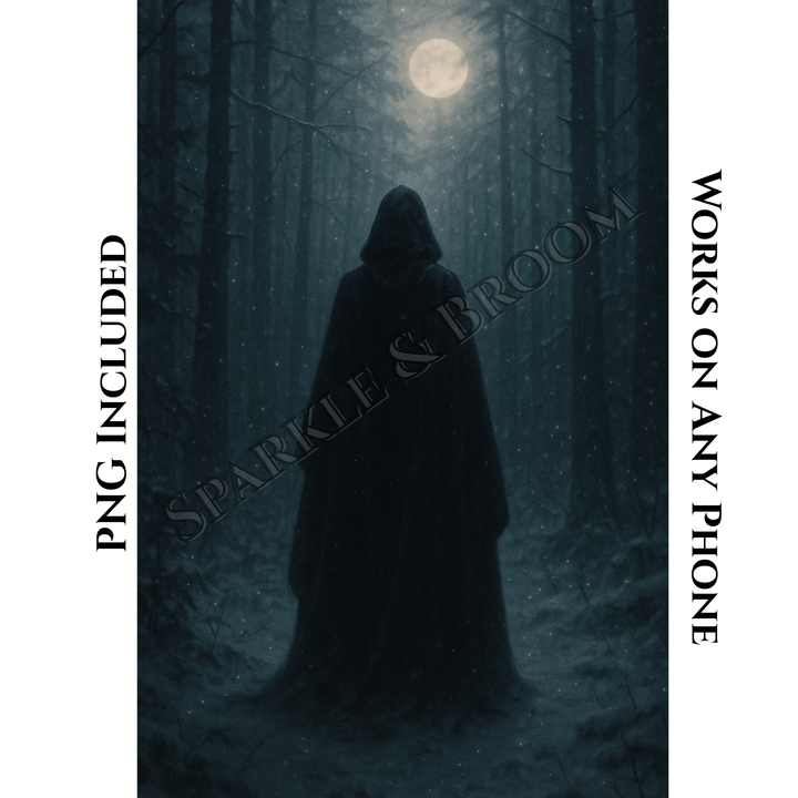 Witch of the Winter Woods | Mobile Phone Wallpaper