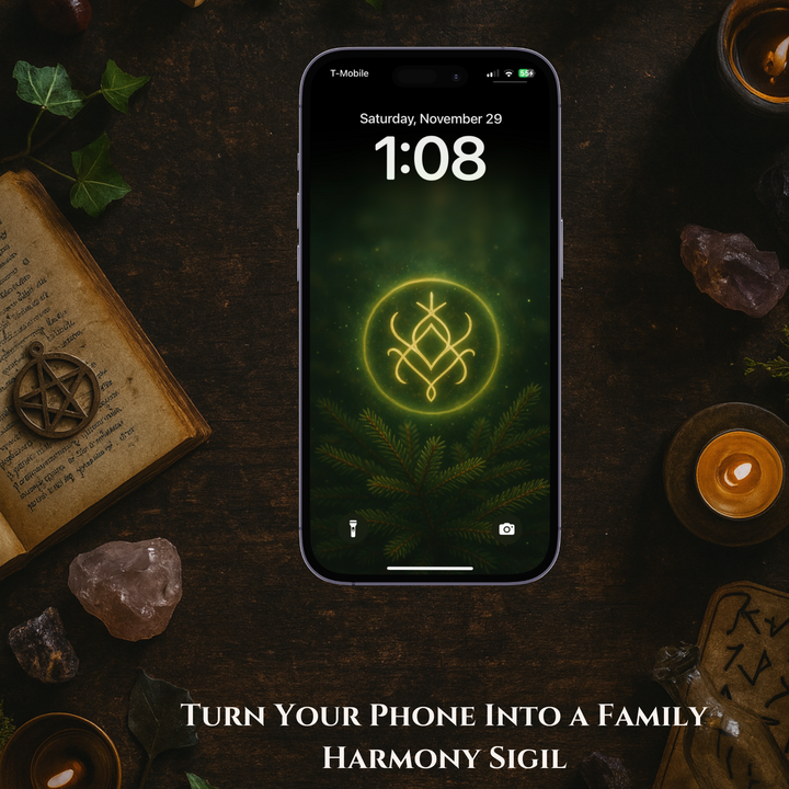Holiday Family Harmony Sigil | Mobile Phone Wallpaper