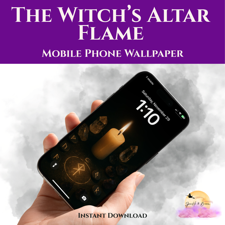 The Witch's Altar Flame | Mobile Phone Wallpaper