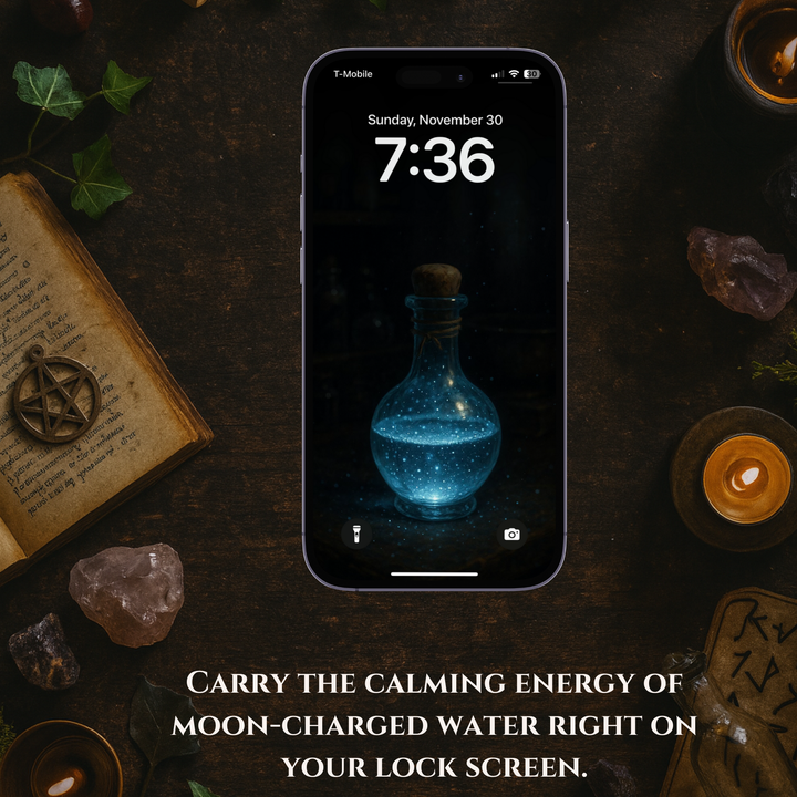 Moonwater Blessing Bottle | Mobile Phone Wallpaper