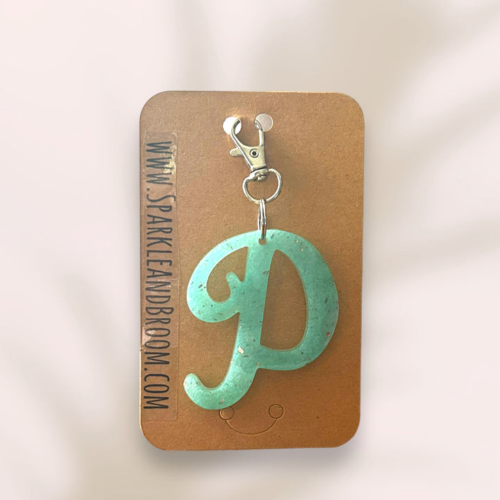 "D" Initial Keychain